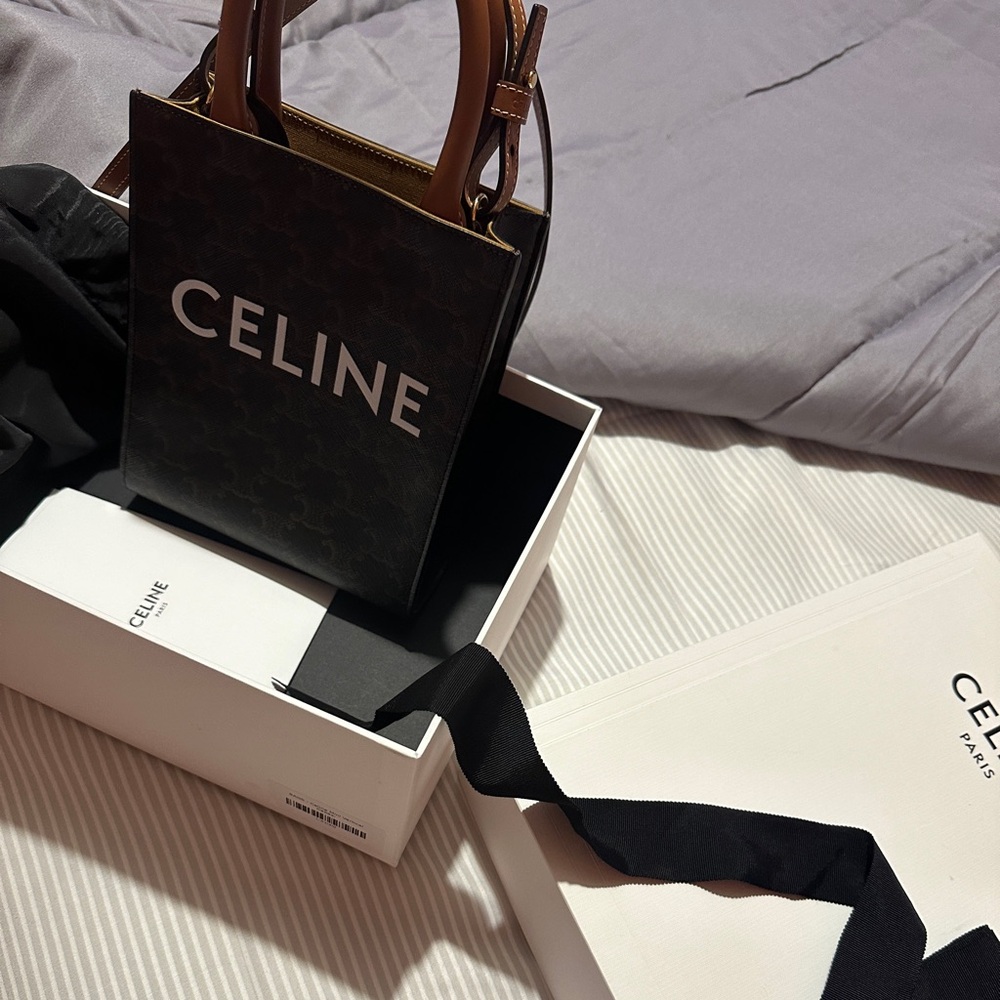 Celine Triomphe Vertical Crossbody Bag
